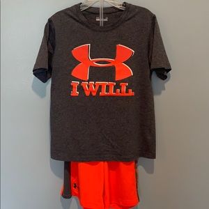 VGUC BOYS UNDER ARMOUR OUTFIT SIZE 6